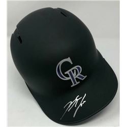 Nolan Arenado Signed Colorado Rockies Matte Black Full-Size Batting Helmet (Fanatics Hologram  MLB H