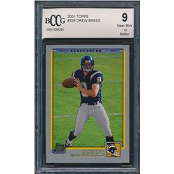 2001 Topps #328 Drew Brees RC (BCCG 9)