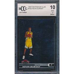 2007-08 Stadium Club #102 Kevin Durant RC (BCCG 10)