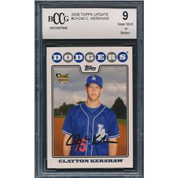 2008 Topps Update #UH240 Clayton Kershaw RC (BCCG 9)