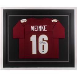 Chris Weinke Signed 35.5x43.5 Custom Framed Jersey Inscribed "2000 Heisman" (Radtke COA)