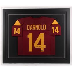 Sam Darnold Signed USC Trojans 35.5x43.5 Custom Framed Jersey (Radtke COA)