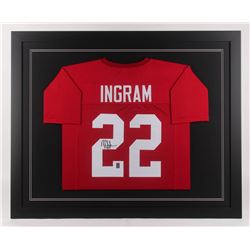 Mark Ingram Signed 35.5x43.5 Custom Framed Jersey (Ingram Hologram)