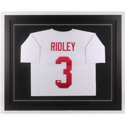 Calvin Ridley Signed 35.5x43.5 Custom Framed Jersey (JSA COA)