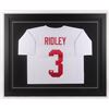 Image 1 : Calvin Ridley Signed 35.5x43.5 Custom Framed Jersey (JSA COA)
