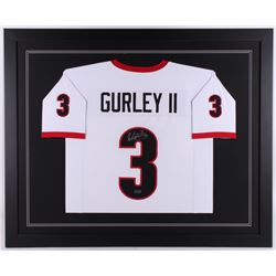 Todd Gurley Signed 35.5x43.5 Custom Framed Jersey (Radtke COA)
