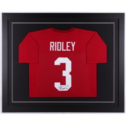 Calvin Ridley Signed 35.5x43.5 Custom Framed Jersey (JSA COA)
