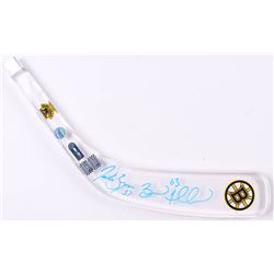 Patrice Bergeron  Brad Marchand Signed Boston Bruins Acrylic Hockey Stick (Bergeron COA  Marchand CO