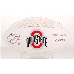 Marshon Lattimore Signed Ohio State Buckeyes Logo Football Inscribed "2014 Nat'l Champs" (Radtke COA