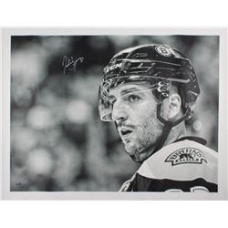 Patrice Bergeron Signed Boston Bruins 34x44 Canvas (Bergeron COA)