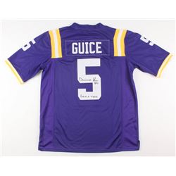 Derrius Guice Signed LSU Tigers Jersey Inscribed "Geaux Tigers" (JSA COA)