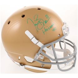 Tim Brown Signed Notre Dame Fighting Irish Full-Size Helmet Inscribed "Heisman '87" (Radtke COA)