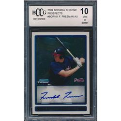 2009 Bowman Chrome Prospects #BCP101 Freddie Freeman (BCCG 10)