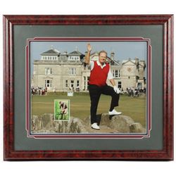 Jack Nicklaus Signed 24x28 Custom Framed Card Display (JSA COA)