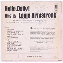 Louis Armstrong Signed "Hello, Dolly!" Vinyl Record Album (JSA LOA)