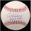 Image 1 : Al Kaline Signed OML Baseball Inscribed "3,007 Hits" (JSA COA)