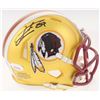 Image 1 : Santana Moss Signed Washington Redskins Blaze Speed Mini-Helmet (JSA COA)