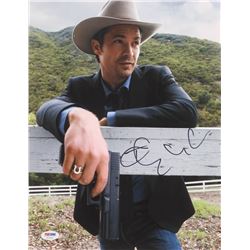 Timothy Olyphant Signed "Justified" 11x14 Photo (PSA COA)