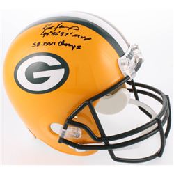Brett Favre Signed Green Bay Packers Full-Size Helmet Inscribed "'95 '96 '97 MVP"  "SB XXXI Champs" 