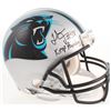 Image 1 : Thomas Davis Signed Carolina Panthers Full-Size Authentic On-Field Helmet Inscribed "Keep Pounding" 