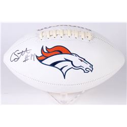 Courtland Sutton Signed Denver Broncos Logo Football (JSA COA)