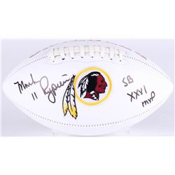 Mark Rypien Signed Washington Redskins Logo Football Inscribed "SB XXVI MVP" (JSA COA)