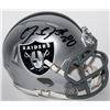 Image 1 : Josh Jacobs Signed Oakland Raiders Speed Mini Helmet (Beckett COA)