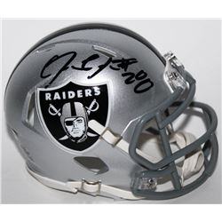 Josh Jacobs Signed Oakland Raiders Speed Mini Helmet (Beckett COA)