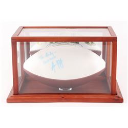 Aaron Rodgers Signed 2004 California Bears Logo Football Inscribed "Good Luck" (JSA LOA)