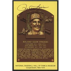 Rollie Fingers Signed Athletics Hall of Fame Postcard (Slaughter Collection LOP)