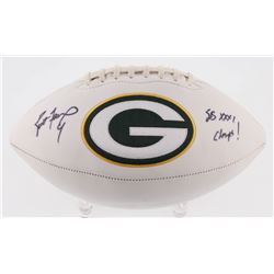 Brett Favre Signed Packers Logo Football Inscribed "SB XXXI Champs!" (Favre COA)