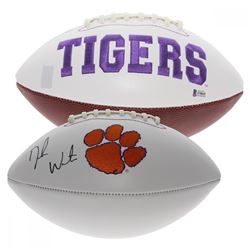 Deshaun Watson Signed Clemson Tigers Logo Football (Beckett Hologram)