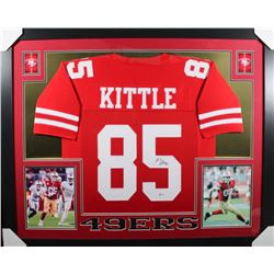 George Kittle Signed San Francisco 49ers 35x43 Custom Framed Jersey (Beckett COA)