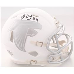 Julio Jones Signed Atlanta Falcons White ICE Speed Mini Helmet (JSA COA)