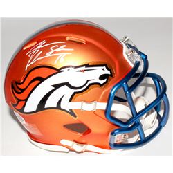 Jake Plummer Signed Denver Broncos Mini Blaze Speed Helmet Inscribed "Snake" (Beckett COA)