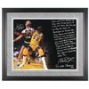 Image 1 : Larry Bird  Magic Johnson Signed 22x26 Custom Framed Photo with Extensive Inscription (Steiner COA)
