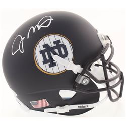 Joe Montana Signed Notre Dame Fighting Irish Matte Navy Mini Helmet (Beckett COA)
