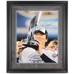 Hideki Matsui Signed New York Yankees 2009 World Series 22x26 Custom Framed Photo Display (Steiner C