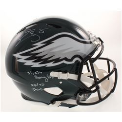 Donovan McNabb Signed Philadelphia Eagles Full-Size Authentic On-Field Speed Helmet Inscribed "37,27