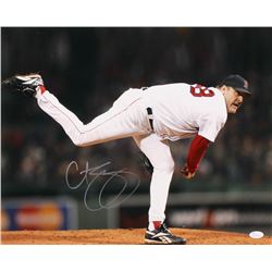 Curt Schilling Signed Boston Red Sox 16x20 Photo (JSA COA)
