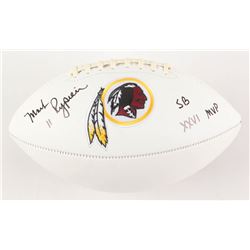 Mark Rypien Signed Washington Redskins Logo Football Inscribed "SB XXVI MVP" (JSA COA)