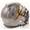 Image 1 : Jake Plummer Signed Arizona State Sun Devils Chrome Speed Mini Helmet (Beckett COA)