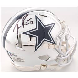 Tony Romo Signed Dallas Cowboys Chrome Speed Mini Helmet (Beckett COA)