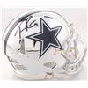 Image 1 : Tony Romo Signed Dallas Cowboys Chrome Speed Mini Helmet (Beckett COA)