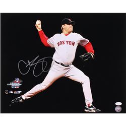 Curt Schilling Signed Boston Red Sox 16x20 Photo (JSA COA)