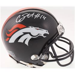 Courtland Sutton Signed Denver Broncos Mini Helmet (JSA COA)