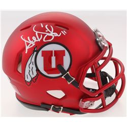 Alex Smith Signed Utah Utes Speed Mini Helmet (Beckett COA)
