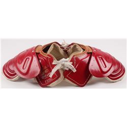 Jerry Rice Signed Vintage Football Shoulder Pads (PSA COA)