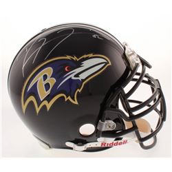 Ray Lewis Signed Baltimore Ravens Full-Size Authentic On Field Helmet (PSA COA)