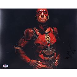 Ezra Miller Signed "Justice League" 11x14 Photo (PSA COA)